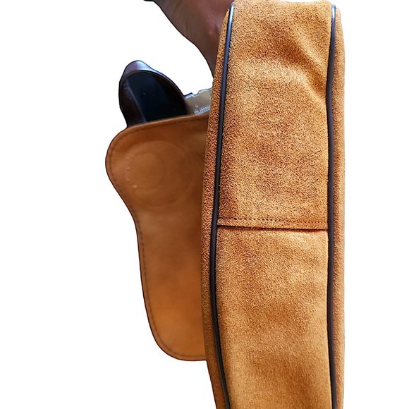 Deadstock Suede and Leather Purse 1970s - Picture 3 of 4